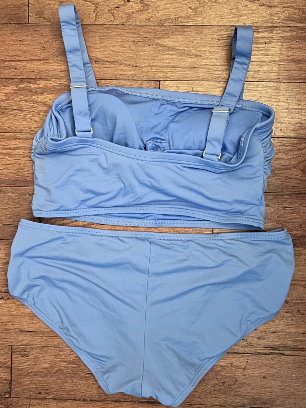 Michael Kors Light Blue Two-Piece Bandeau Swim Bikini Set - Picture 4 of 6